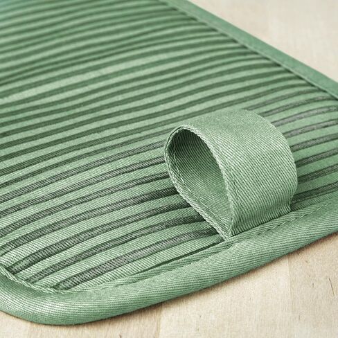 KitchenAid Beacon Two-Tone Non-Slip Pot Holder Set, Pistachio/Graphite Green, 7"x10", 2 Piece in Saudi Arabia