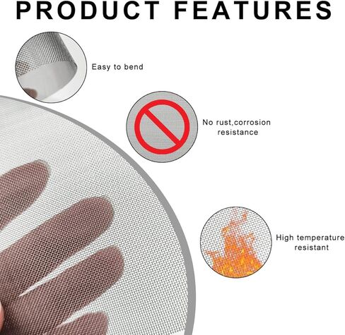 5 PCS Plastic Welding Mesh, 5.9 x 7.9 inch Reinforcing Stainless Steel Woven Wire Mesh, Car Bumper Repair Wire Cloth Welding Kit for Window Screen Fireplace Nets in Saudi Arabia