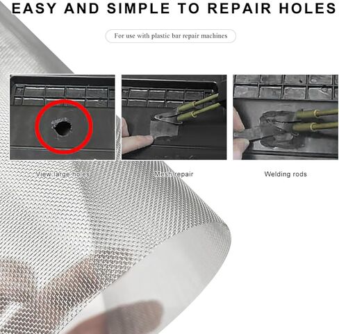 5 PCS Plastic Welding Mesh, 5.9 x 7.9 inch Reinforcing Stainless Steel Woven Wire Mesh, Car Bumper Repair Wire Cloth Welding Kit for Window Screen Fireplace Nets in Saudi Arabia