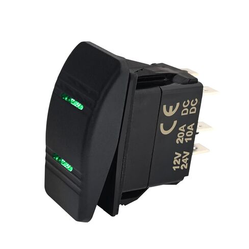 Waterproof 12V 24V Rocker Switch SPST Momentary ON-Off with Red LED Light for Automotive Marine UTV in Saudi Arabia