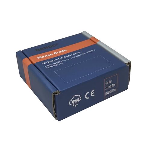 Waterproof 12V 24V Rocker Switch SPST Momentary ON-Off with Red LED Light for Automotive Marine UTV in Saudi Arabia