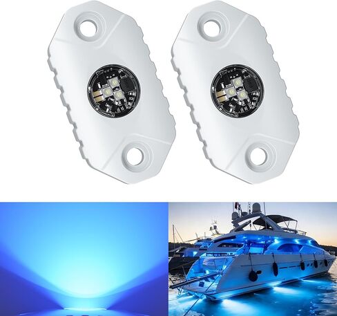 4WDKING BLUE LED قارب أضواء داخلية أضواء بحرية مجاملة IP68 مقاومة للماء إضاءة القارب تحت الماء 9-36 فولت لليخوت، الكاياك، قارب الصيد، الكاياك، اليخوت، المراكب الشراعية، الطرق الوعرة in Kuwait