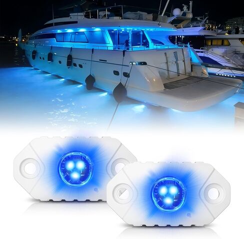 4WDKING BLUE LED قارب أضواء داخلية أضواء بحرية مجاملة IP68 مقاومة للماء إضاءة القارب تحت الماء 9-36 فولت لليخوت، الكاياك، قارب الصيد، الكاياك، اليخوت، المراكب الشراعية، الطرق الوعرة in Kuwait