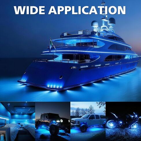 4WDKING BLUE LED قارب أضواء داخلية أضواء بحرية مجاملة IP68 مقاومة للماء إضاءة القارب تحت الماء 9-36 فولت لليخوت، الكاياك، قارب الصيد، الكاياك، اليخوت، المراكب الشراعية، الطرق الوعرة in Kuwait