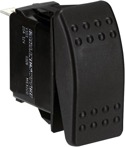 Paneltronics DPDT ON/OFF/ON مفتاح Contura Rocker المقاوم للماء مع مصابيح LED - أسود in Kuwait