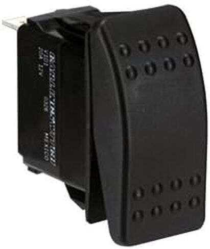 Paneltronics DPDT ON/OFF/ON مفتاح Contura Rocker المقاوم للماء مع مصابيح LED - أسود in Kuwait