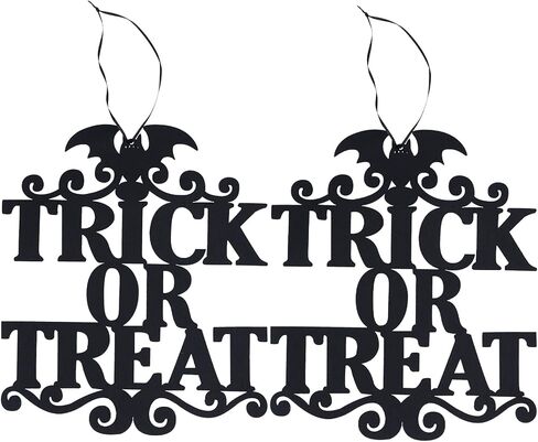 Halloween Hanging Sign Trick Or Treat Hanger, Front Door Decor, with Unique Design, for Home Festival Party in Saudi Arabia