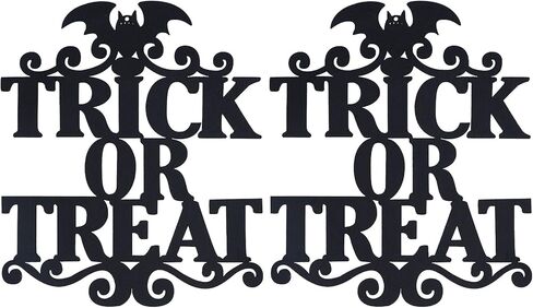 Halloween Hanging Sign Trick Or Treat Hanger, Front Door Decor, with Unique Design, for Home Festival Party in Saudi Arabia