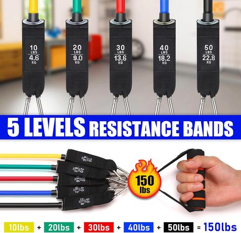TOBWOLF Resistance Band Wall Mount System, Sturdy Resistance Bands Wall Anchor, Space Saving Home Gym Solution for Strength Training, Wall Mount Workout Anchors Multi-Purpose for Complete Full Body in Saudi Arabia