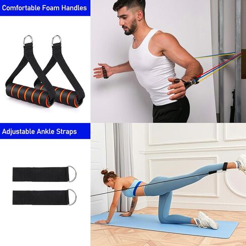 TOBWOLF Resistance Band Wall Mount System, Sturdy Resistance Bands Wall Anchor, Space Saving Home Gym Solution for Strength Training, Wall Mount Workout Anchors Multi-Purpose for Complete Full Body in Saudi Arabia