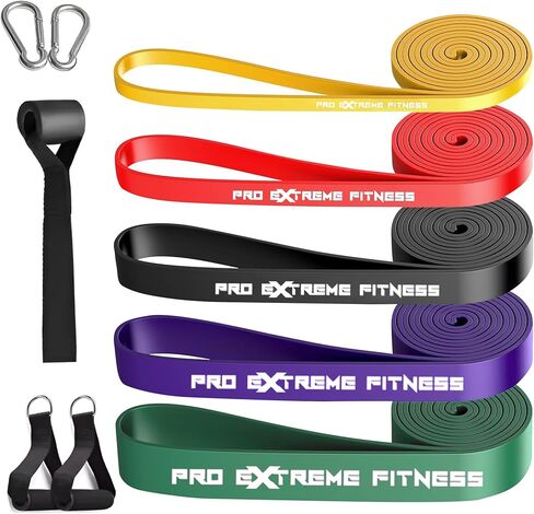 Resistance Pull Up Assist Bands for Workout, Weightlifting, Bodybuilding, Crossfit, Yoga, Pilates, Swimming, Running, Biking in Saudi Arabia