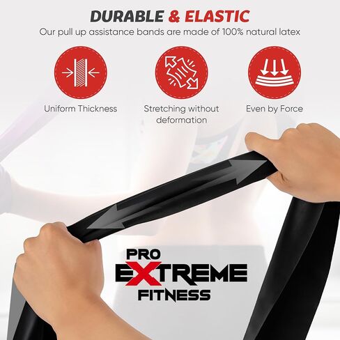 Resistance Pull Up Assist Bands for Workout, Weightlifting, Bodybuilding, Crossfit, Yoga, Pilates, Swimming, Running, Biking in Saudi Arabia
