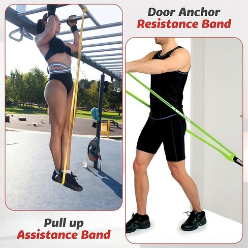 Resistance Pull Up Assist Bands for Workout, Weightlifting, Bodybuilding, Crossfit, Yoga, Pilates, Swimming, Running, Biking in Saudi Arabia