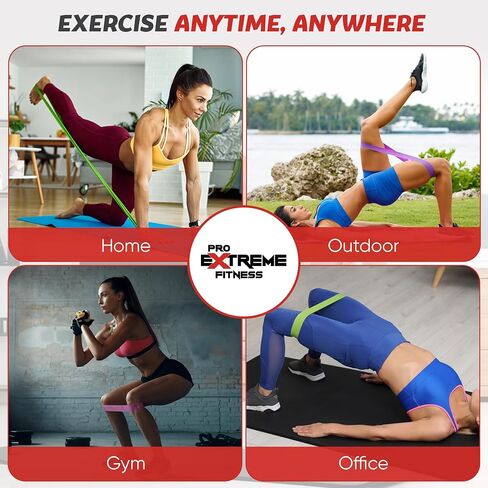 Resistance Pull Up Assist Bands for Workout, Weightlifting, Bodybuilding, Crossfit, Yoga, Pilates, Swimming, Running, Biking in Saudi Arabia