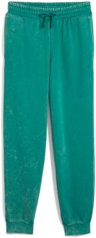 PUMA Mens Essentials Elevated Relaxed Wash Sweatpants Casual - Green in Saudi Arabia