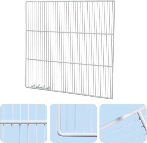 Set of 2 Commercial Freezer and Refrigerator Replacement Shelves (23.25" x 23") - Adjustable Utility Steel Wire Metal Shelf - Commercial Refrigerator Shelf, White in Kuwait