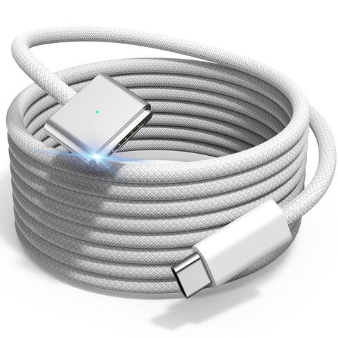 140W USB-C to Magnetic 3 Cable 6.6FT, Compatible with MagSafe 3 for MacBook Pro 14" 16" & Air 13" 15" M4 M3 M2 2021-2025 Fast Charging Cord White in Saudi Arabia