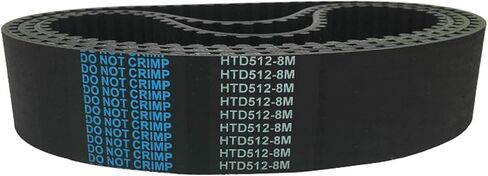 Xianglaa-حزام التوقيت حزام HTD 512-8M-40 مم، العرض 18/20/25/30/35 مم، الطول 512، الملعب 8 مم، أحزمة التوقيت المطاطية HTD8M، الأسنان 64 (الطول: 512-8 م، العرض: العرض 24 مم) in Kuwait