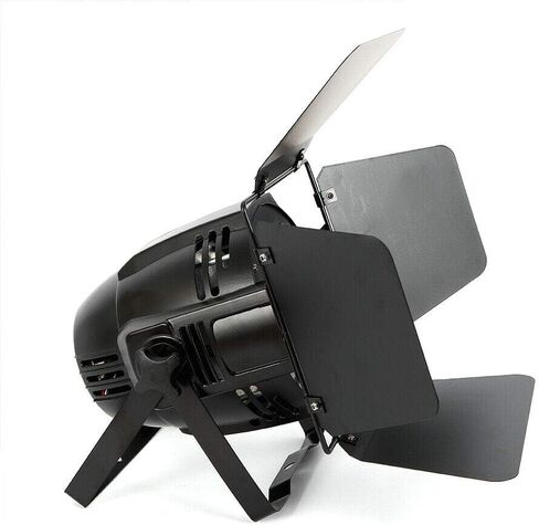 200W COB 2-in-1 LED Stage Light Blinder DMX-512 DJ Spotlight مع أبواب الحظيرة - ضوء أبيض دافئ وبارد للمرحلة، الحفلات، الزفاف، الكنيسة، المسرح، استوديو الصور in Kuwait