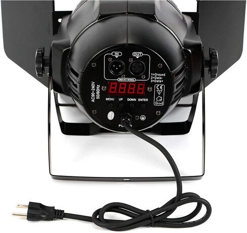 200W COB 2-in-1 LED Stage Light Blinder DMX-512 DJ Spotlight مع أبواب الحظيرة - ضوء أبيض دافئ وبارد للمرحلة، الحفلات، الزفاف، الكنيسة، المسرح، استوديو الصور in Kuwait