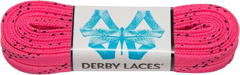 Derby Laces Hot Pink 108 Inch Waxed Skate Lace for Roller Derby, Hockey and Ice Skates, and Boots in Saudi Arabia