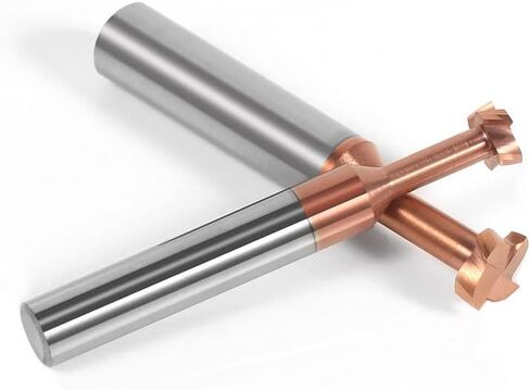 1pcs 4 Flutes T Slot End Mill Cutter 6mm 8mm Shank Integral Tungsten Steel End Mill HRC55 T Slot Milling Cutter CNC Grooving Knife Carbide Router Bits in Saudi Arabia