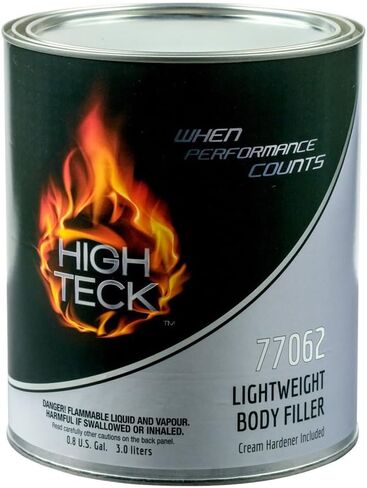 High Teck 77062-1 Lightweight Body Filler, 1 gal, Gray, Paste, 1.46 lb/gal VOC in Kuwait