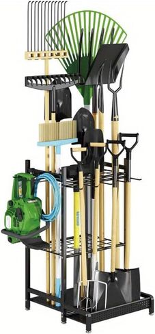 Garden Tool Organizer for Garage Organization, Heavy Duty Tool Holder with Large Hooks for Shed, Yard, Garage in Saudi Arabia
