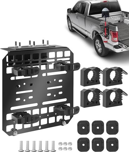 حامل مجرفة ذو 8 فتحات للشاحنة، رف أدوات مقطورة عالي التحمل لتشذيب الشعر، مشعل النار، أدوات العشب، الأدوات اليدوية للمناظر الطبيعية in Kuwait