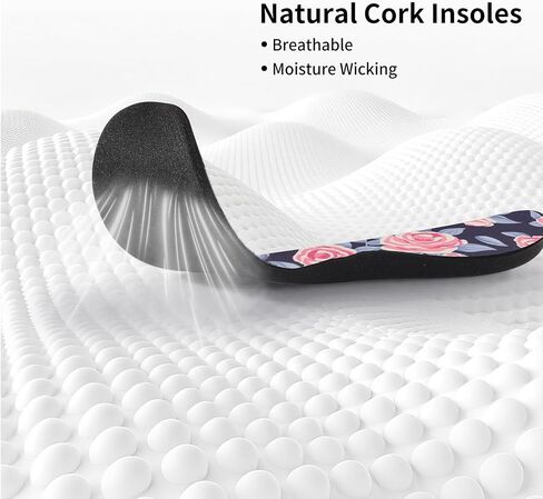 Memory Foam Insoles Arch Support Insoles for Women Shock Absorbing Plantar Fasciitis Insoles Women Work Boots & Shoes Blue Rose Size 6-7 in Saudi Arabia