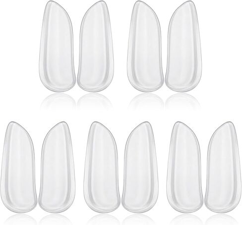 5 Pairs Medial & Lateral Heel Wedge Silicone Insoles, Corrective Adhesive Shoe Inserts for Foot Alignment Knock Knee Pain Bow Legs Osteoarthritis for Men Women in Saudi Arabia
