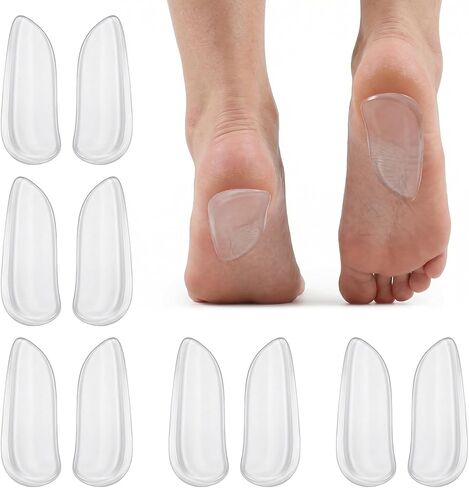 5 Pairs Medial & Lateral Heel Wedge Silicone Insoles, Corrective Adhesive Shoe Inserts for Foot Alignment Knock Knee Pain Bow Legs Osteoarthritis for Men Women in Saudi Arabia