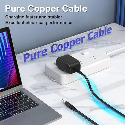 30V Power Cord for Trucozie T350 Cordless Vacuum,UL AC/DC Adapter for Dezkly H318Pink H318Black H318 Cordless Vacuum Cleaner Power Supply in Saudi Arabia