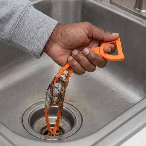 3 PCS Drain Snake Hair Catcher Clog Remover Tool, Shower Snake Hook Sink Unclogger Tool Hair Remover, Drain Clog Remover Cleaning Tools Plumbing Snake for Sewer in Saudi Arabia