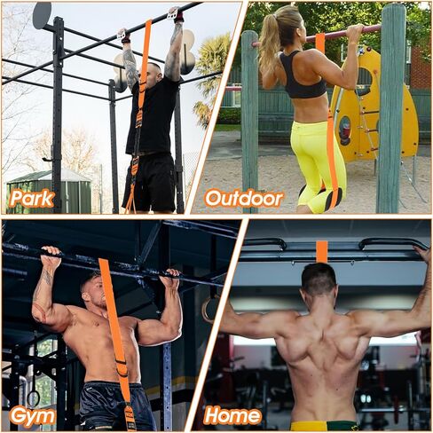 Ptwola Pull Up Assistance Bands 75-225LBS Heavy-Duty Adjustable Resistance Band with Dual Feet Support Pedals Strength Training Workout Equipment for Beginners Chin Up Home Fitness Body Stretching in Saudi Arabia