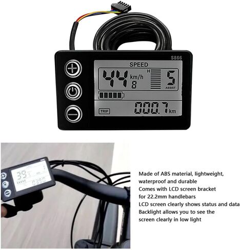 Electric Bicycle LCD Screen, Compatible Fit for Ridstar Q20 H20 H26 Pro LCD Screen in Saudi Arabia