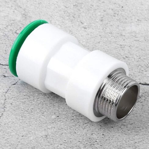 Straight Connector,32mm G1in Adapter,Plastic Secure Leakproof Ergonomic Quick Install Durable Stable for PPR PE PVC Water Pipe Plumbing Pipeline Connection Repair in Saudi Arabia
