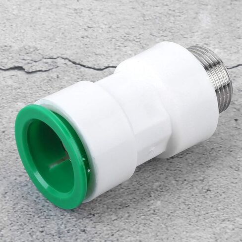 Straight Connector,32mm G1in Adapter,Plastic Secure Leakproof Ergonomic Quick Install Durable Stable for PPR PE PVC Water Pipe Plumbing Pipeline Connection Repair in Saudi Arabia