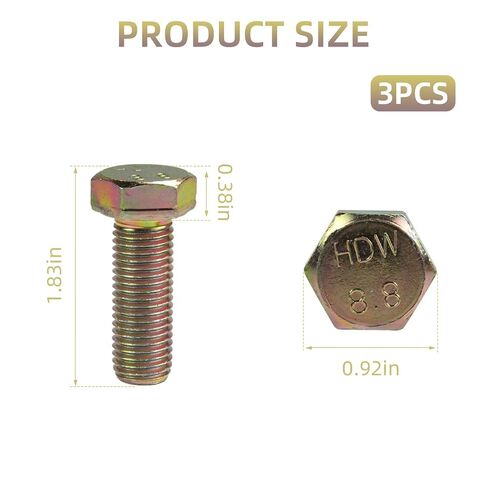 018-6020-00 GR 8 Hex Blade Bolts, 5/8"-18 x 1-1/2" Mowers 018-6020-00 Blade Bolt for Bad Boy 60-Inch Mower Blades, Compatible with ZT, CZT, MZ, Outlaw, Magnum, Maverik (3 PCS) in Saudi Arabia