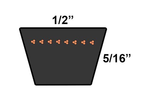 حزام استبدال مخرطة D&D PowerDrive CE4530B South Bend، A/4L، شريط واحد، طول 30 بوصة، مطاط in Kuwait