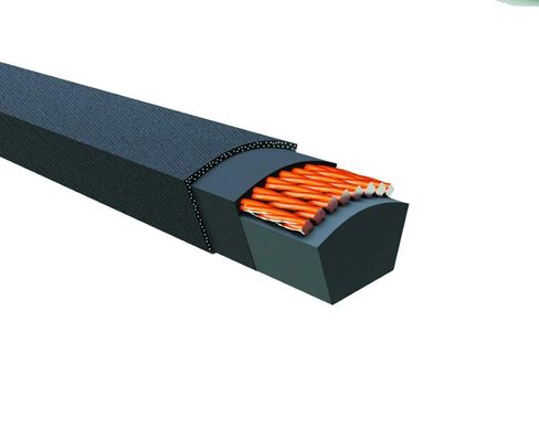 حزام استبدال مخرطة D&D PowerDrive CE4530B South Bend، A/4L، شريط واحد، طول 30 بوصة، مطاط in Kuwait