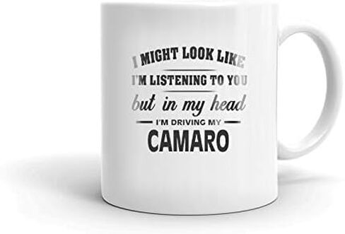 I'm Driving My CAMARO Coffee Tea Ceramic Mug Office Work Cup Gift 11 oz in Saudi Arabia
