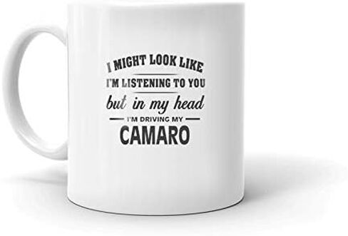 I'm Driving My CAMARO Coffee Tea Ceramic Mug Office Work Cup Gift 11 oz in Kuwait