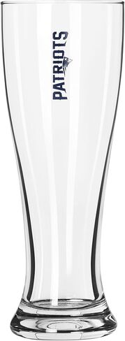 Logo Brands 619-G16P-1: New England Patriots 16oz Gameday Pint Glass in Saudi Arabia
