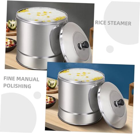 Capacity Stainless Steel Rice Steamer Bucket for Home Restaurant Use Versatile Cooking Tool with Handle for Easy Access for Steaming Rice Dumplings and More in Saudi Arabia