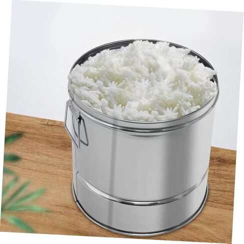 Sosoport Capacity Stainless Steel Rice Steamer Sushi Rice Container for People Kitchen Gadget for Home Restaurant Use Smooth Surface Fine Workmanship in Saudi Arabia