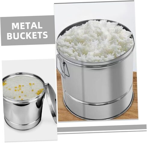 Sosoport Capacity Stainless Steel Rice Steamer Sushi Rice Container for People Kitchen Gadget for Home Restaurant Use Smooth Surface Fine Workmanship in Saudi Arabia