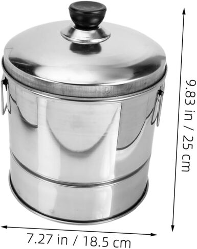 Luxshiny Stainless Steel Rice Steamer with Lid Handle Multi Functional Kitchen Gadget for Rice Cooking Sushi Serving for People for Home Restaurant Use in Saudi Arabia