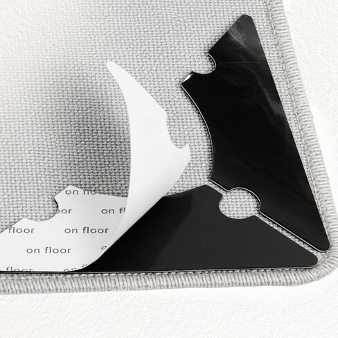 Rug Non Slip Grippers, Reusable Rug Corner Tape Pads for Hardwood Floors and Tiles, Strong Firmly Carpet Tape for Area Rugs, Removable and No Residue on Floor, 16Pcs in Kuwait