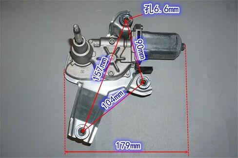 1PCS trunk wiper deceleration motor 12V worm and rack drive wiper reciprocating motor in Saudi Arabia